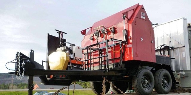 Автомомный  комплекс для инфракрасного ямочного ремонта на прицепе Pro Heat MinuteMan